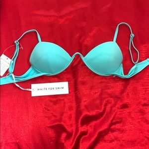 AQUA WHITE FOX BOUTIQUE CATALINA BIKINI TOP
